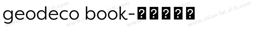 geodeco book字体转换